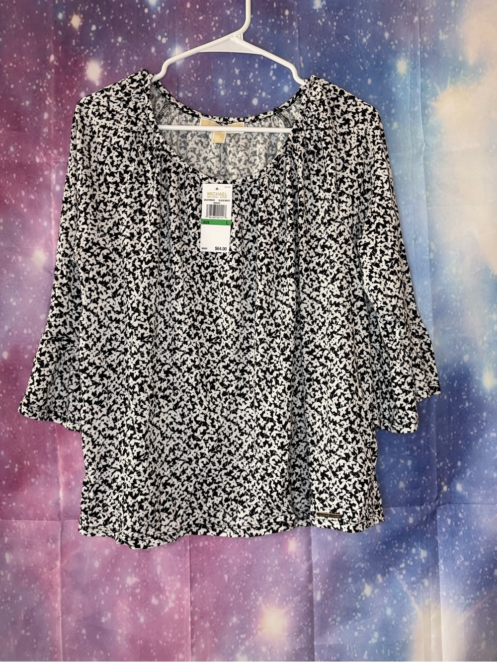 Michael Michael kors floral print blouse NWT